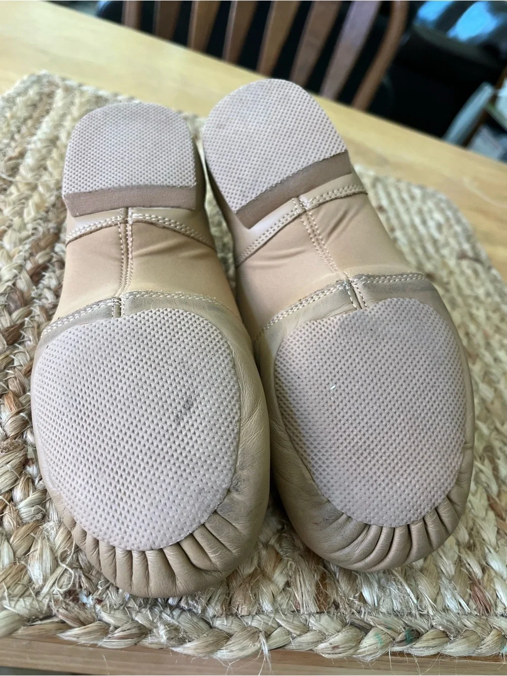 Weissman Nude/Tan Kids Slip-On Dance Shoes